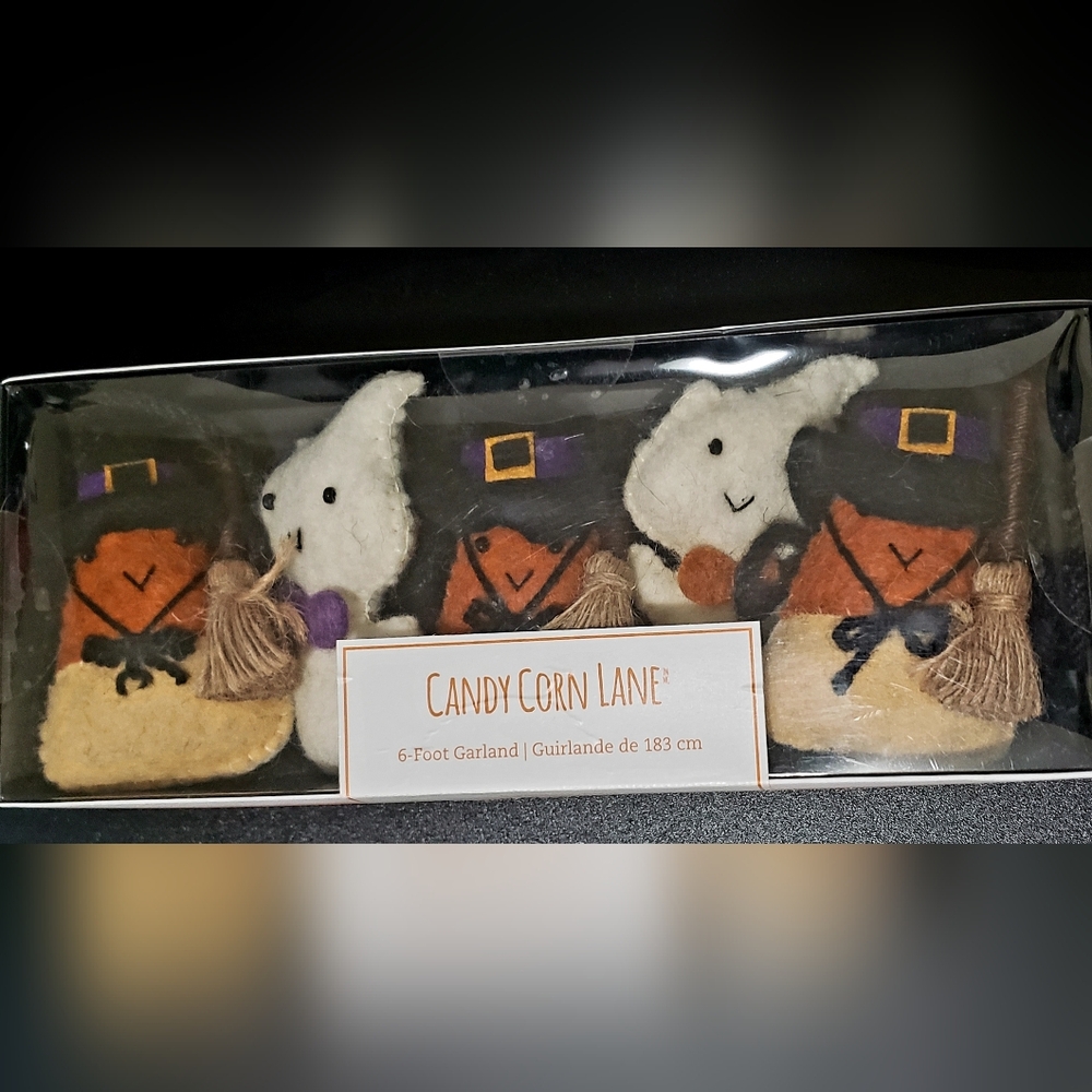 Halloween Garland - Witch Candy Corn and Ghosts